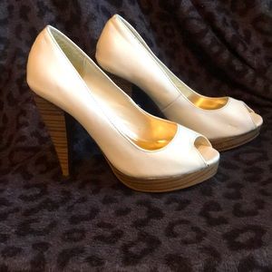 3.5 inch White Heels